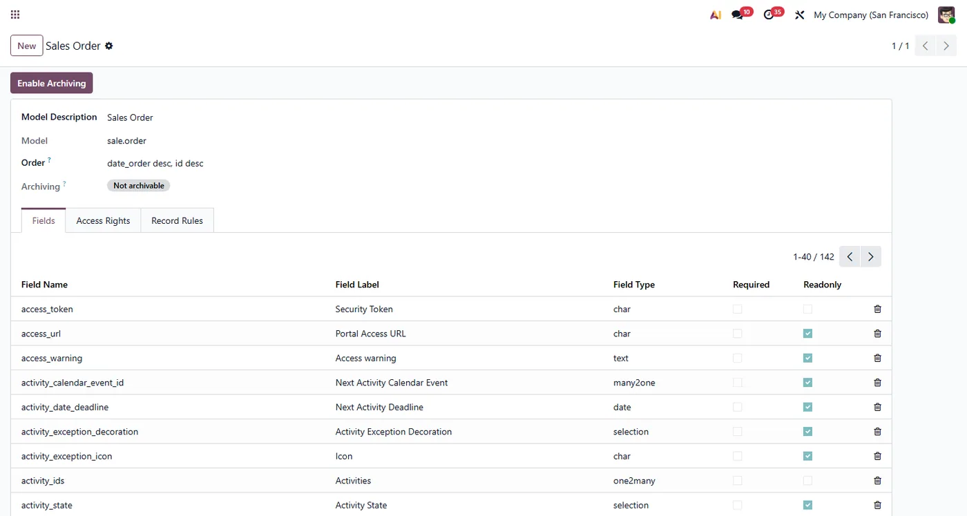 Archive Anything for Odoo, enable on Odoo 18