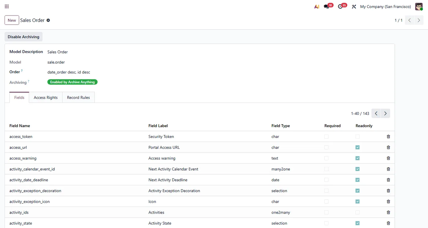 Archive Anything for Odoo, enabled on Odoo 18