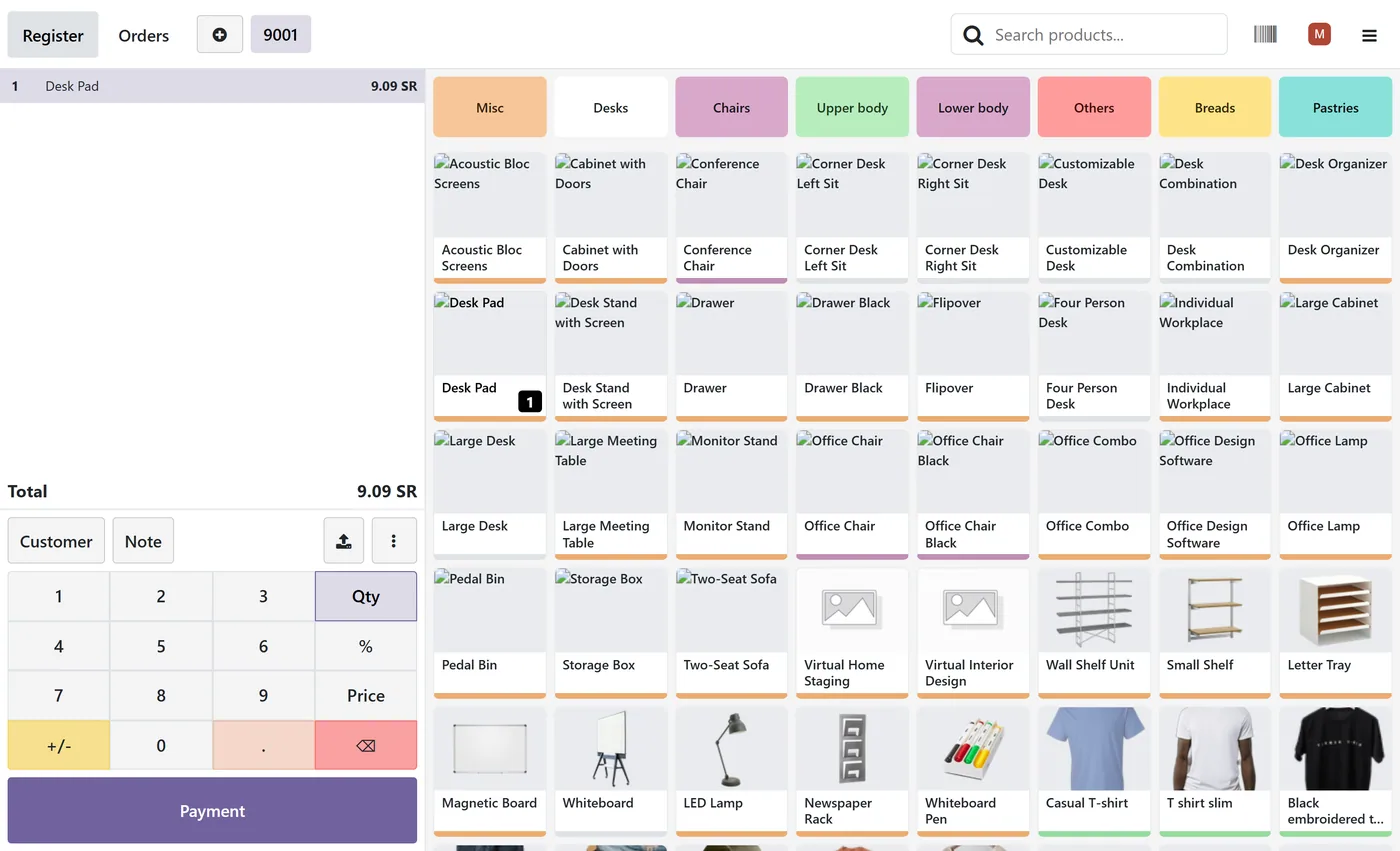 HyperPay POS Payment for Odoo, pos order on Odoo 17