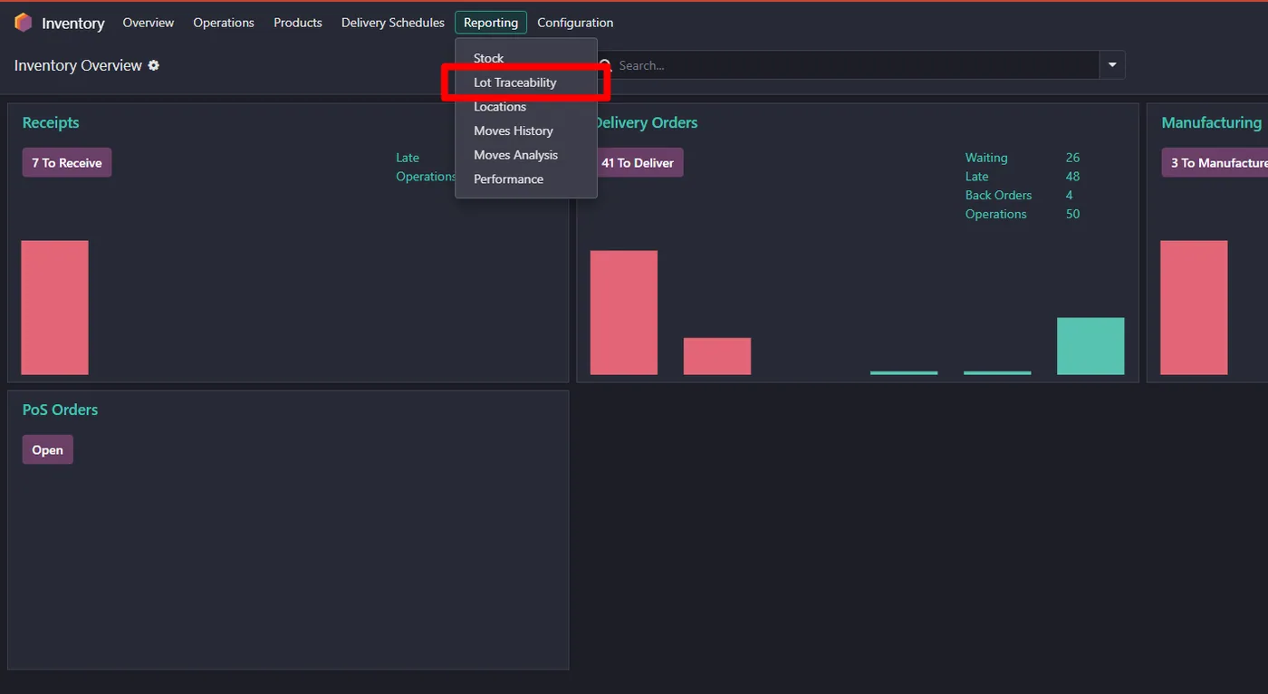 Lot Traceability Ledger for Odoo, wizard on Odoo 19