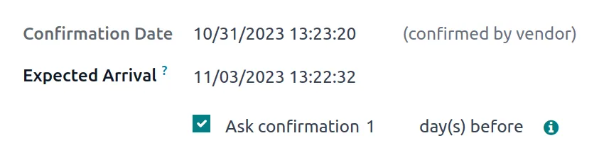 Odoo inventory, automate vendor