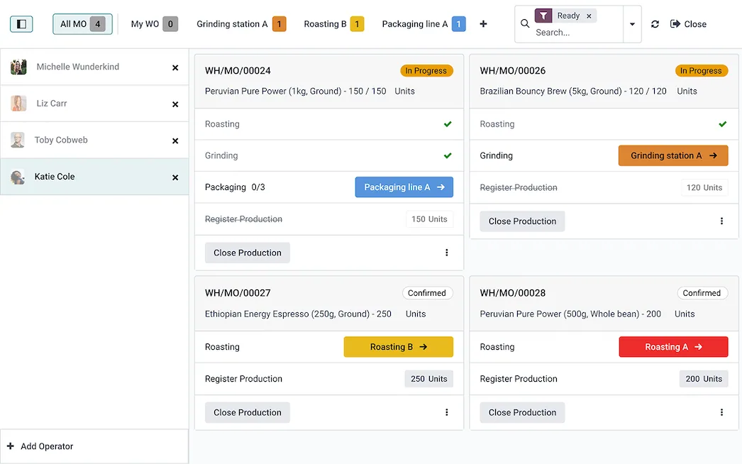 Odoo manufacturing, overview
