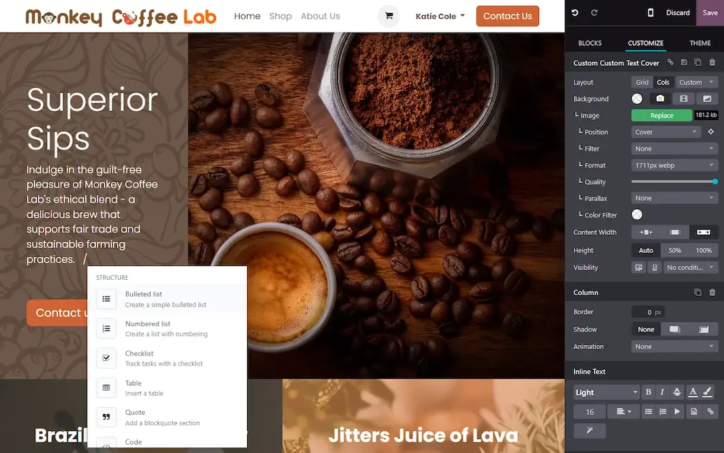 Odoo website, overview