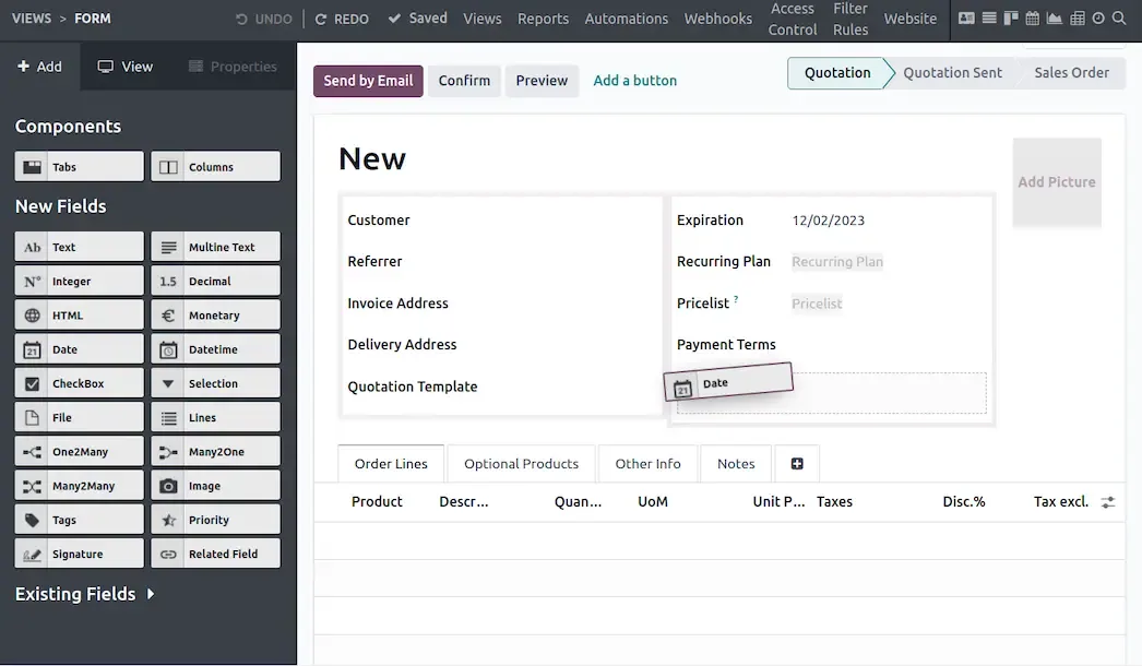 Odoo studio, no more one size fits all