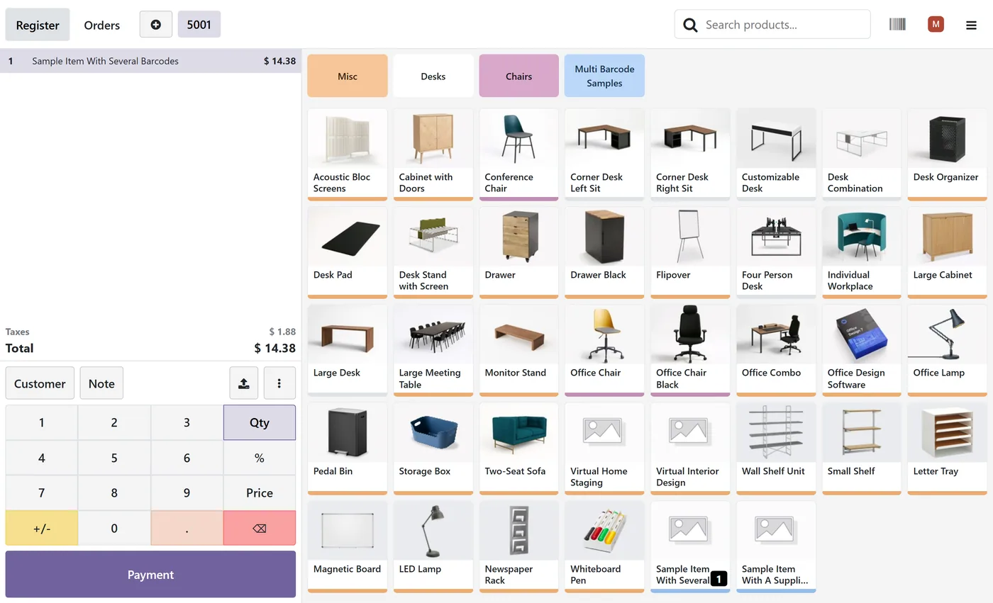 Product Multi Barcode for Odoo, pos scan alternate