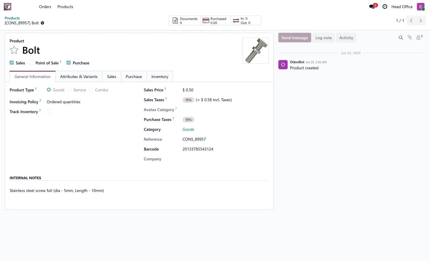 Access Rights Manager Pro for Odoo, user product hidden cost