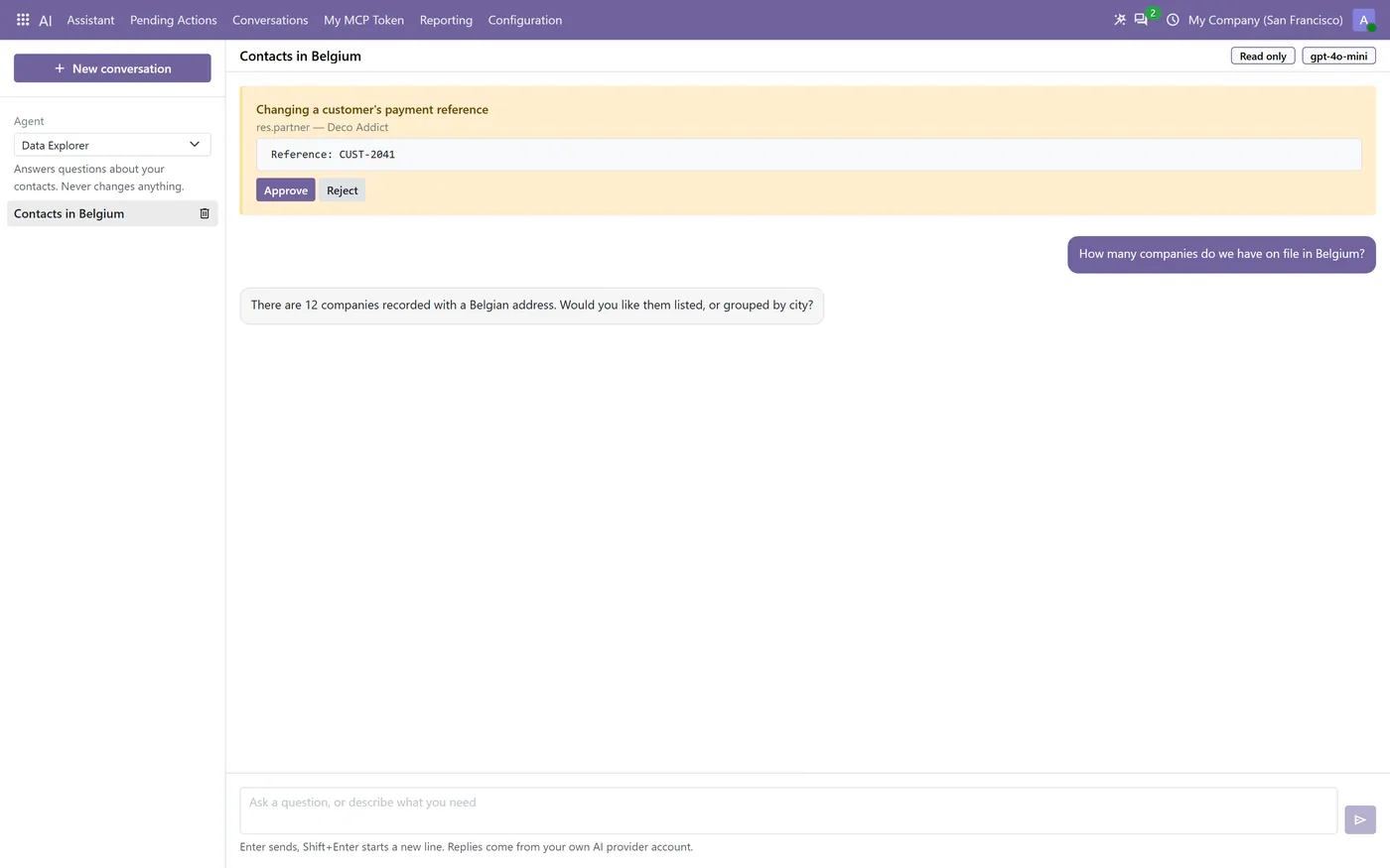 AI Agent & MCP for Odoo Community, ai assistant